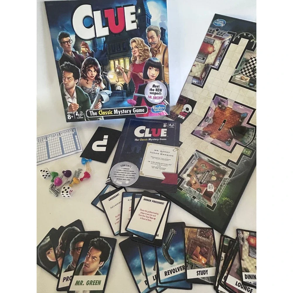 Clue Classic Mystery Board Game Night Murder 2105 Complete